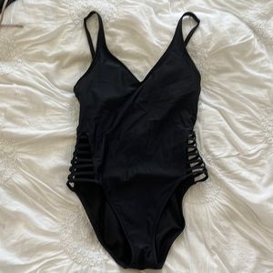 Sexy one piece bathing suit with cutouts